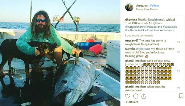 Image of TJ Ott from Wicked Tuna show