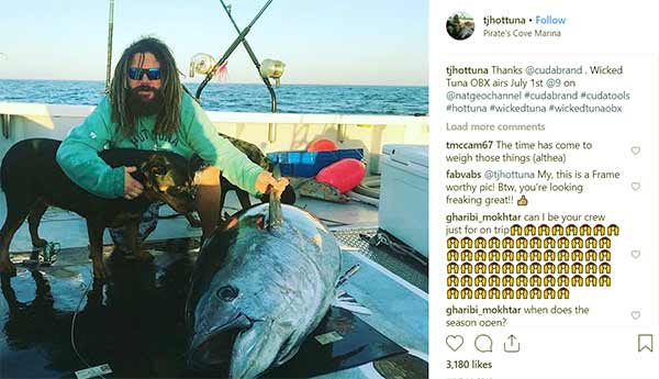 Billede af TJ Ott fra Wicked Tuna-showet