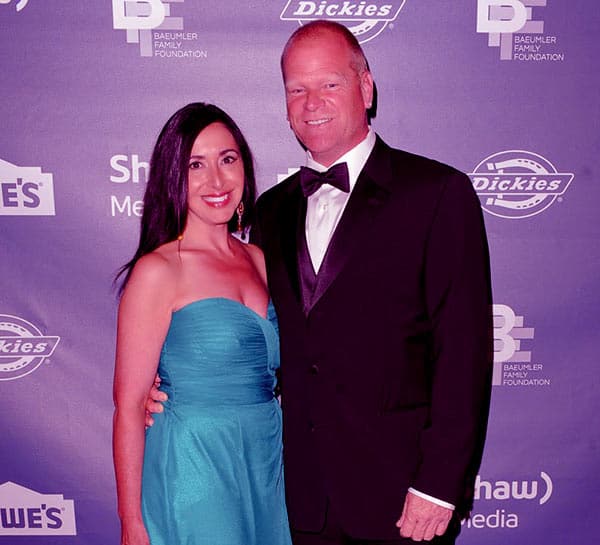 Image of Mike Holmes with Anna Zapia who he refers as his wife