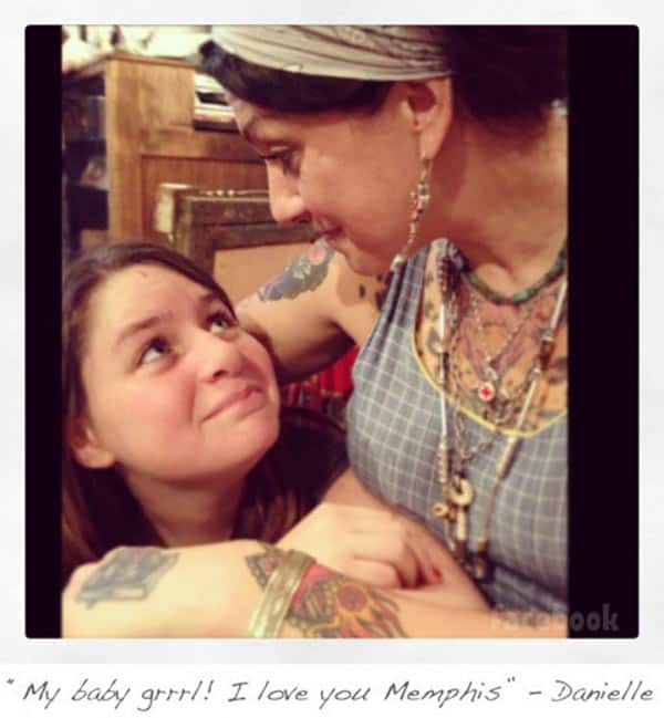 Image of Danielle Colby with her daughter Memphis