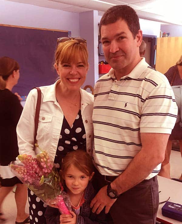 Image of Amy Bruni with her husband Jimmy and daughter Charlotte