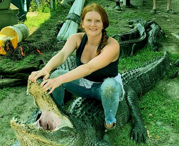 Image of Caption: Swamp People cast Ashley Jones