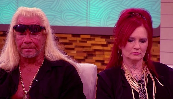 Image of Caption: Moon Angell with her boyfriend Duane Chapman