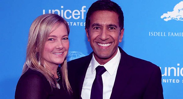 Image of Caption: Rebecca Olson and Dr. Sanjay Gupta net worth