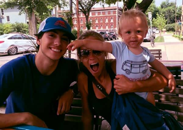 Image of Caption: Nicole with her kids