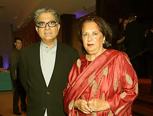 Image of Deepak Chopra with his wife Rita Chopra