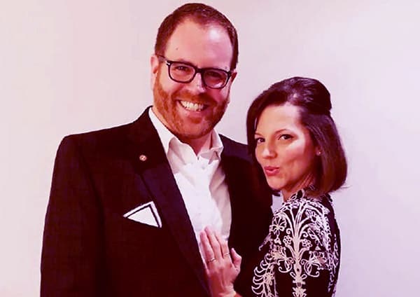 Image of Hallie Gnatovich with her husband Josh Gates