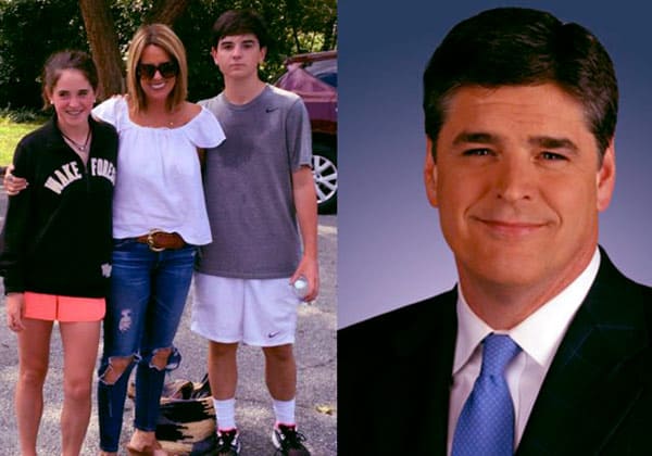 Image of Merri with her mother Jill Rhodes, father Sean Hannity and brother Sean Patrick Hannity