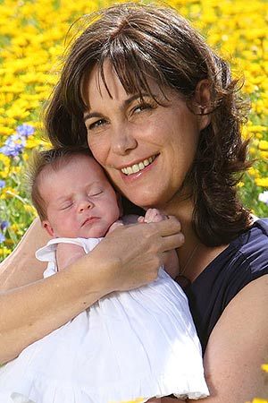 Midsomer Murders cast Fiona Dolman and kid