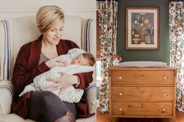The 'Home Town' stars Erin and Ben Napier, with their new baby