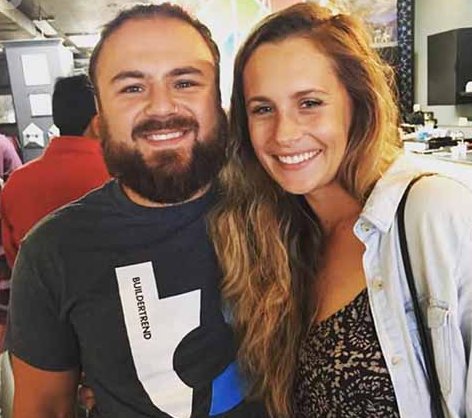 Tad Starsiak with his girlfriend, Christina Eslinger